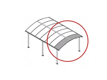 Palram Rozširovací modul pre prístrešky radu Arcadia (70 cm)