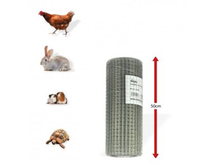 DEMA Voliérové štvorhranné pletivo pozinkované 19 mm, 0,5x20 m, drôt 0,8 mm