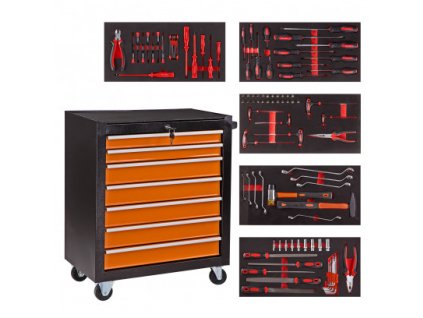 DEMA Dielenský vozík so 100-dielnou sadou náradia SO100