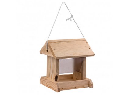 Kŕmidlo pre vtáky drevené 20x16x21,5 cm Stieglitz