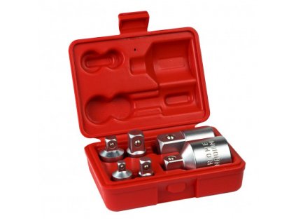 Adaptéry na nástrčkové kľúče 1/4" - 3/4", 6-dielna sada