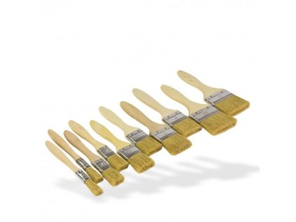 DEMA Štetce ploché 13-63 mm, 10-dielna sada