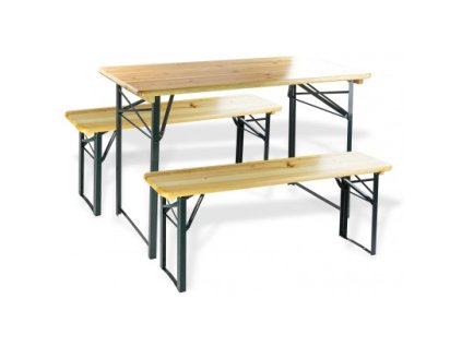 DEMA Záhradný skladací pivný set 120 cm Schwabing