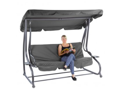 Záhradná hojdačka Sunset, sivá