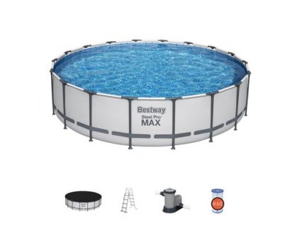 Bazén Bestway® Steel Pro MAX, 56462, filter, pumpa, rebrík, plachta, 5,49x1,22 m