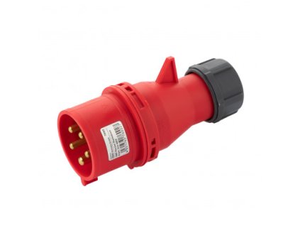 CEE zástrčka silnoprúdová, 5-pólová, 32 A/400 V, IP44