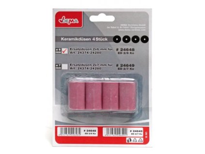 DEMA Trysky / dýzy pre pieskovaciu pištoľ 6 mm, 4 ks