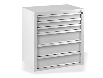 Dielenská skrinka 6-zásuvková Fernando, sivá