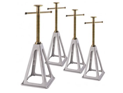 Hliníkové podpery pre prívesy, 4 ks