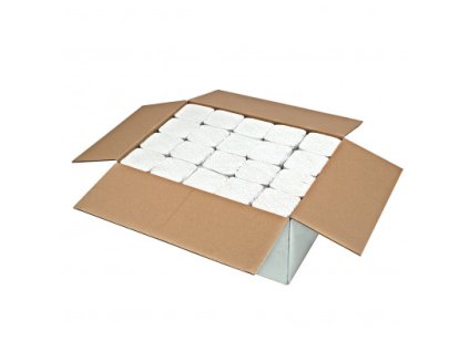 Skladané papierové utierky na ruky dvojvrstvové 24x21 cm, 3200 ks