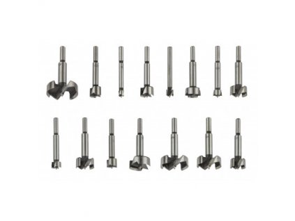 DEMA Sukovníky / Forstnerove vrtáky do dreva, 15-dielna sada