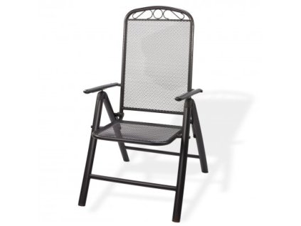 DEMA Kovová polohovateľná stolička Chicago, antracit