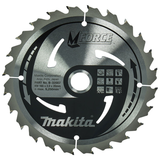 MAKITA KOTÚČ PILOVÝ 165 x 20 mm 24 z