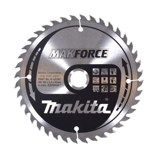 MAKITA KOTÚČ PILOVÝ 160 x 20 mm 40 z