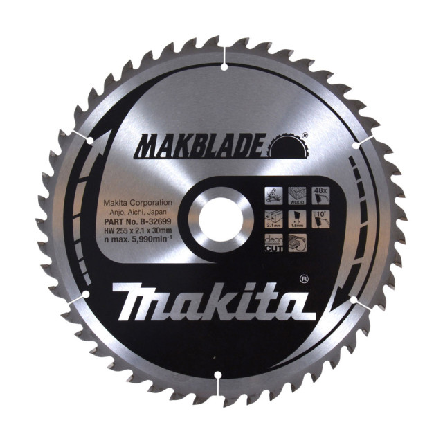 MAKITA KOTÚČ PILOVÝ 255 x 30 mm 48 z