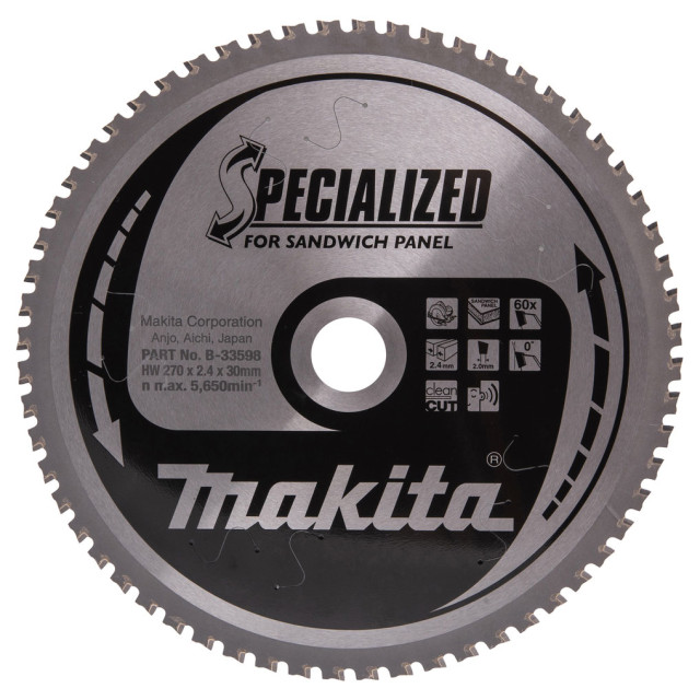 MAKITA KOTÚČ PILOVÝ 270 x 30 mm 60 z