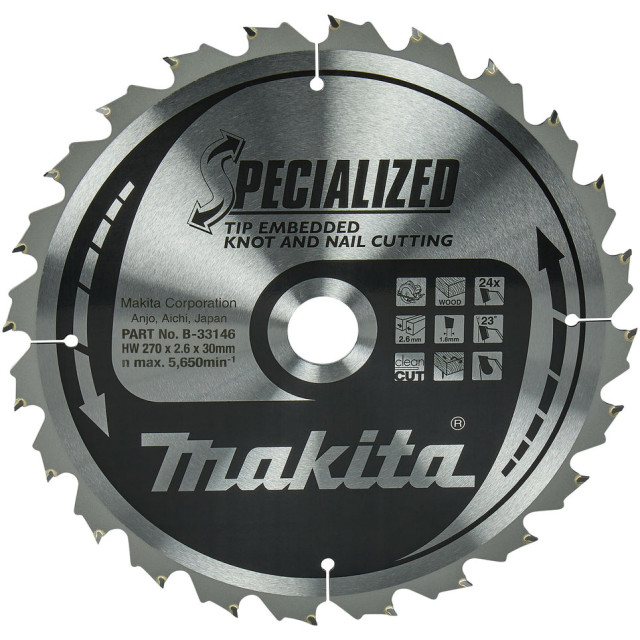 MAKITA KOTÚČ PILOVÝ 270X30X24 Z.