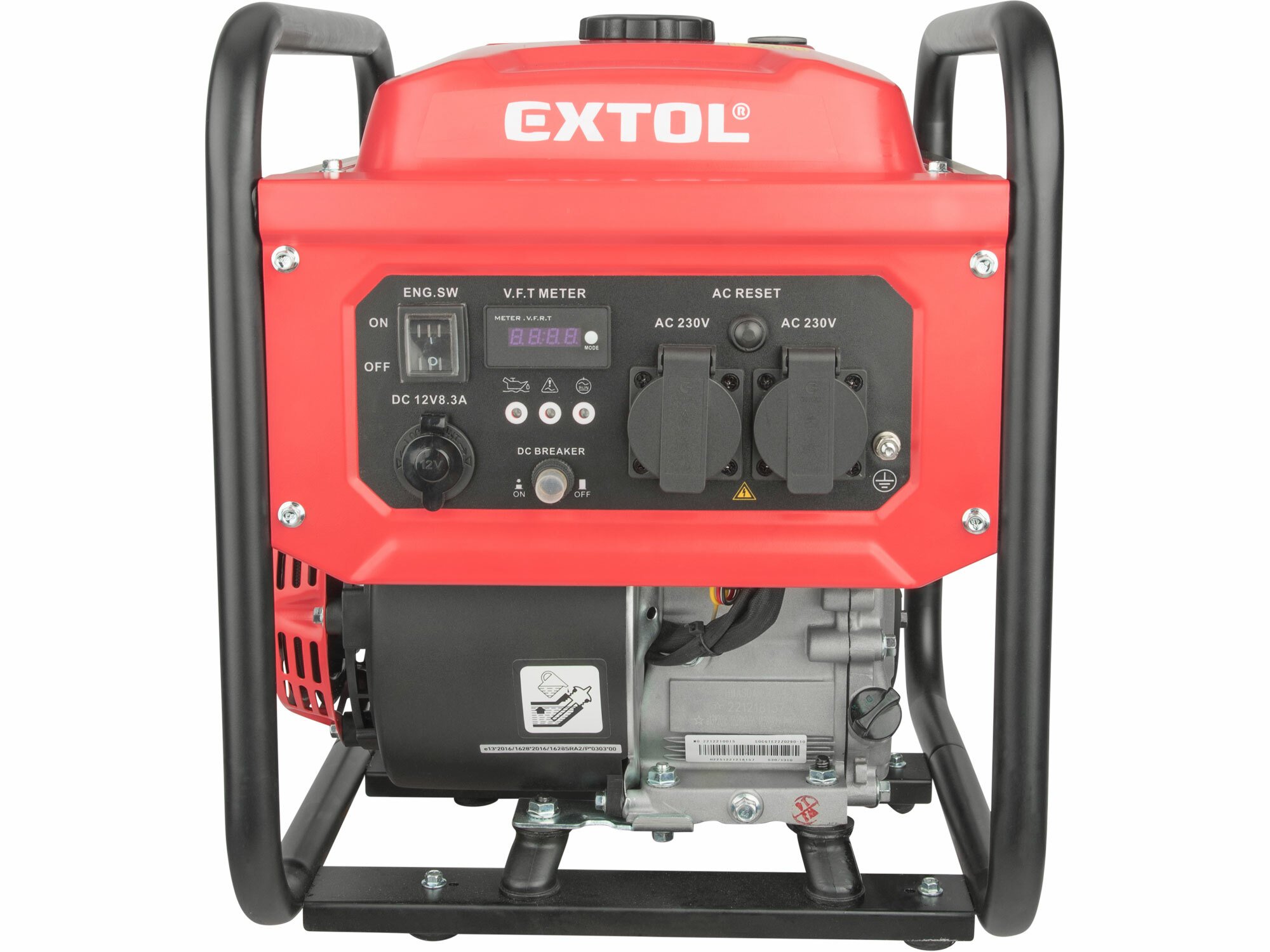 Extol Premium Elektrocentrála invertorová rámová 1F, 3,5kW, 7HP, podvozok, ručný štart EXTOL PR 8895550