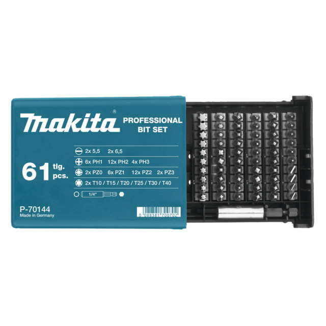 MAKITA 61-dielna sada bitov P-70144 P-70144