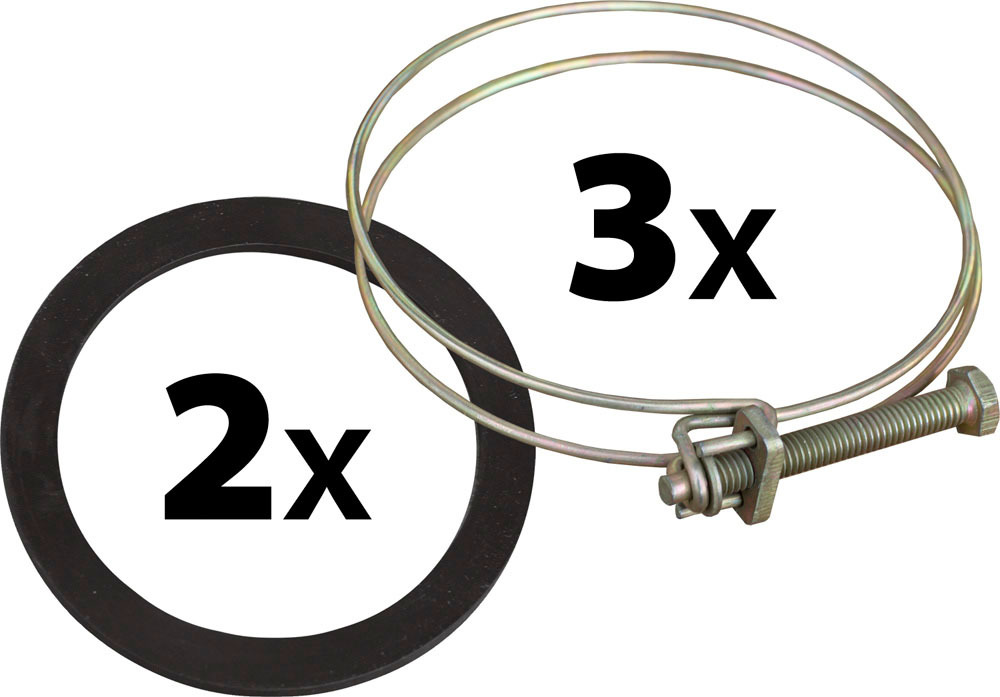 Heron Spony hadicové + tes. podložky, 79-85mm 8895105-S