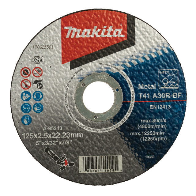MAKITA KOTÚČ REZNÝ NA KOV 125x2,5x22 (A-85313)