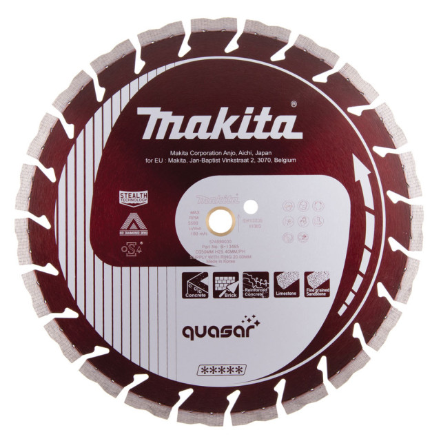 MAKITA DIAMANTOVÝ KOTÚČ QUASAR 350x25,4mm (B-13465)