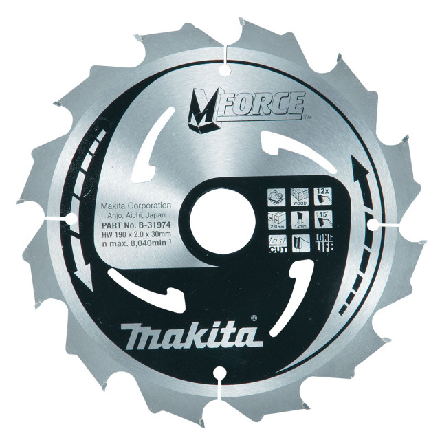 MAKITA KOTÚČ PÍLOVÝ 190 x 30 mm 12 z