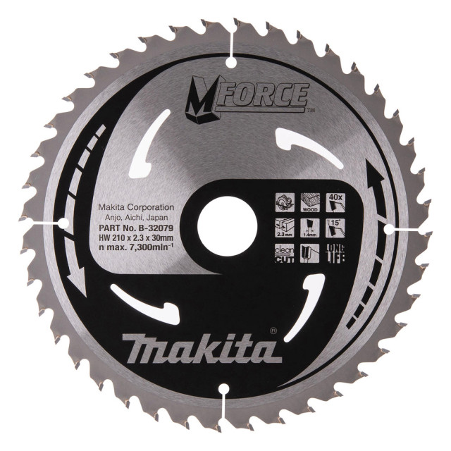 MAKITA KOTÚČ PÍLOVÝ 210 x 30 mm 40 z