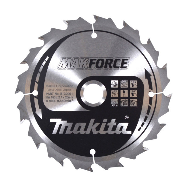 MAKITA KOTÚČ PÍLOVÝ 160 x 20 mm 16 z