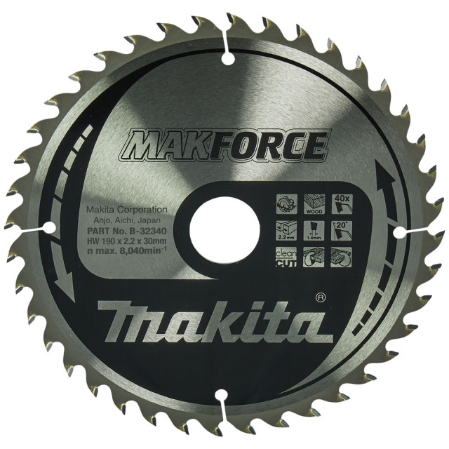 MAKITA KOTÚČ PÍLOVÝ 190 x 30 mm 40 z