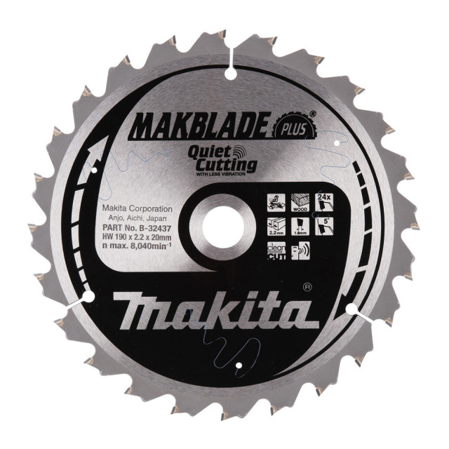 MAKITA KOTÚČ PILOVÝ 190 x 20mm 24z