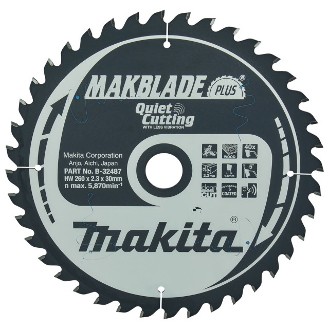 MAKITA KOTÚČ PÍLOVÝ 260 x 30 mm 40 z