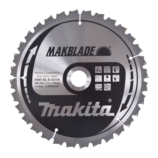 MAKITA KOTÚČ PÍLOVÝ 255 x 30 mm 32 z