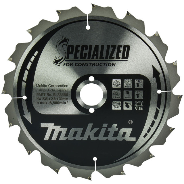 MAKITA KOTÚČ PÍLOVÝ 235 x 30 mm 16z