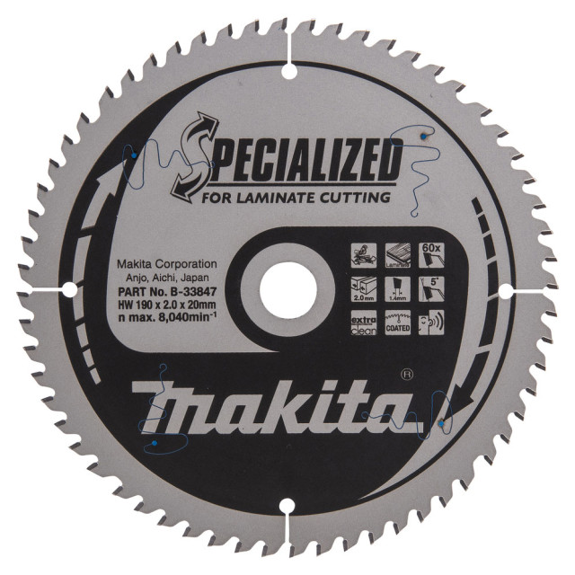 MAKITA KOTÚČ PÍLOVÝ 190 x 20 mm 60 Z
