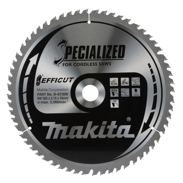 MAKITA KOTÚČ PÍLOVÝ EFFICUT 305 x 30 mm 60 z