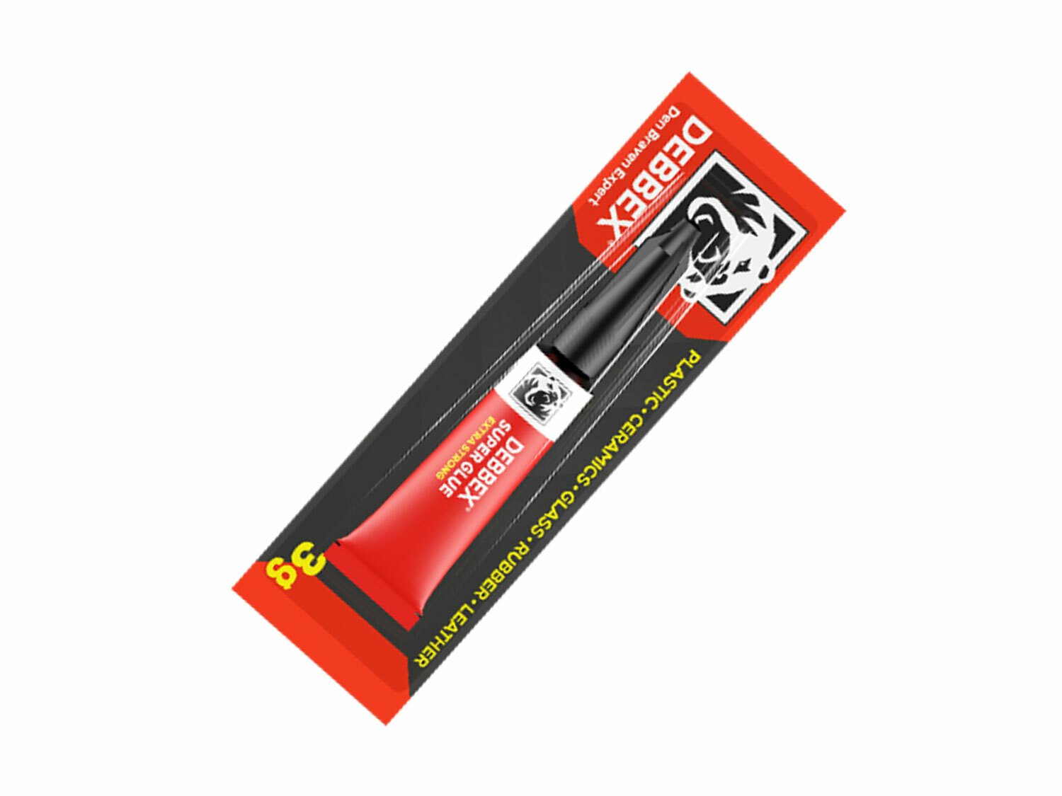 Sekundové lepidlo SUPER GLUE 3g, transparentné, Den Braven