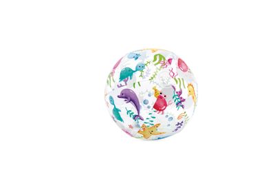 INTEX Lopta Intex® 59040NP Lively Print, plážová, detská, nafukovacia, do vody, mix dizajnov, 51 cm