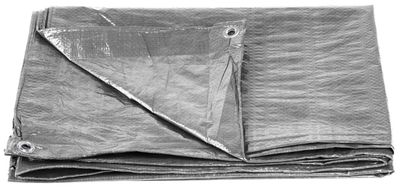 Strend Pro Plachta Tarpaulin Medium 15x20 m, 100 g/m, zakrývacia, SILVER, strieborná, s okami