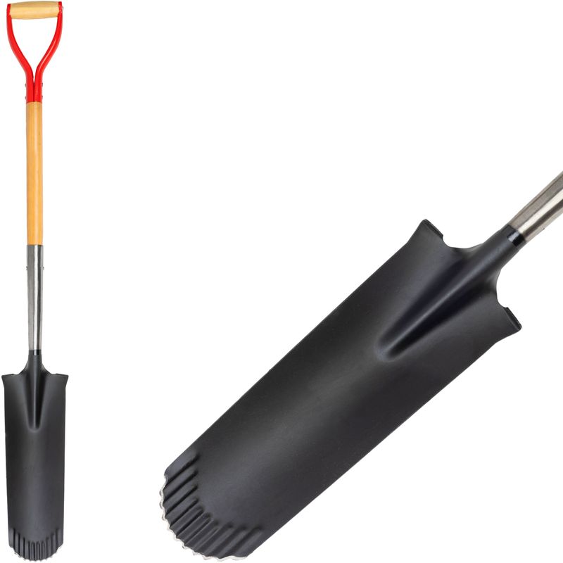 Strend Pro Garden Rýľ Strend Pro Premium RedShark, úzky, drenážny, s drevenou násadou D 1280 mm