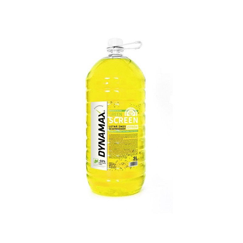 DYNAMAX Letná zmes do ostrekovačov citrón v PET fľaši 3 litre