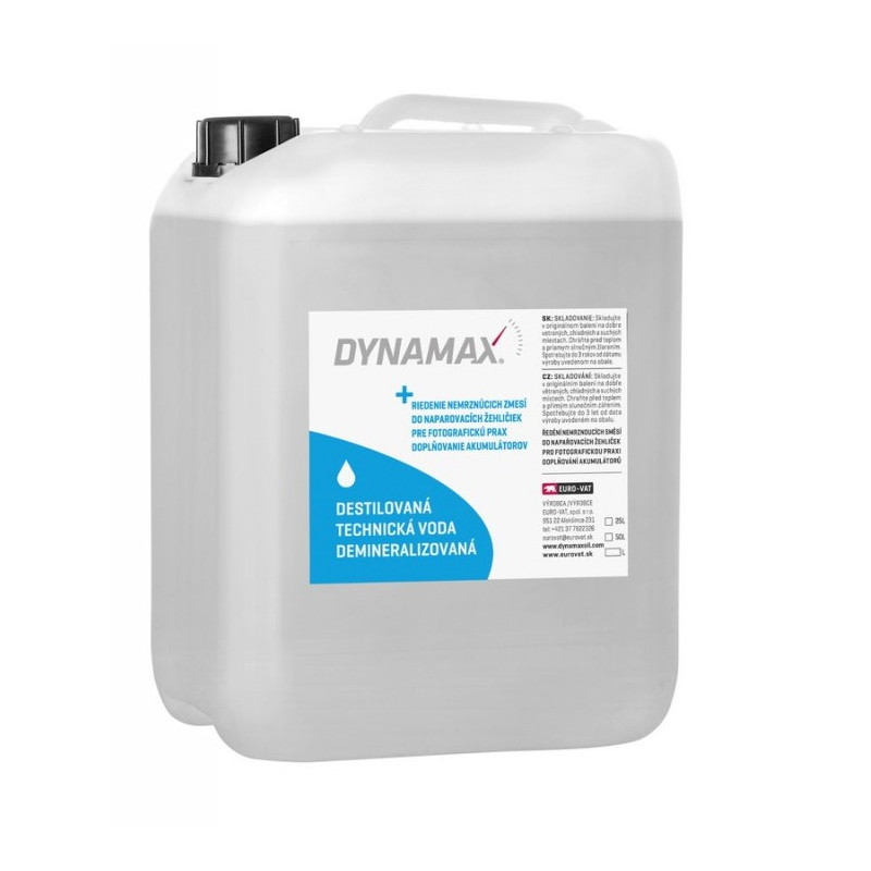DYNAMAX Demineralizovaná technická voda 10 litrov