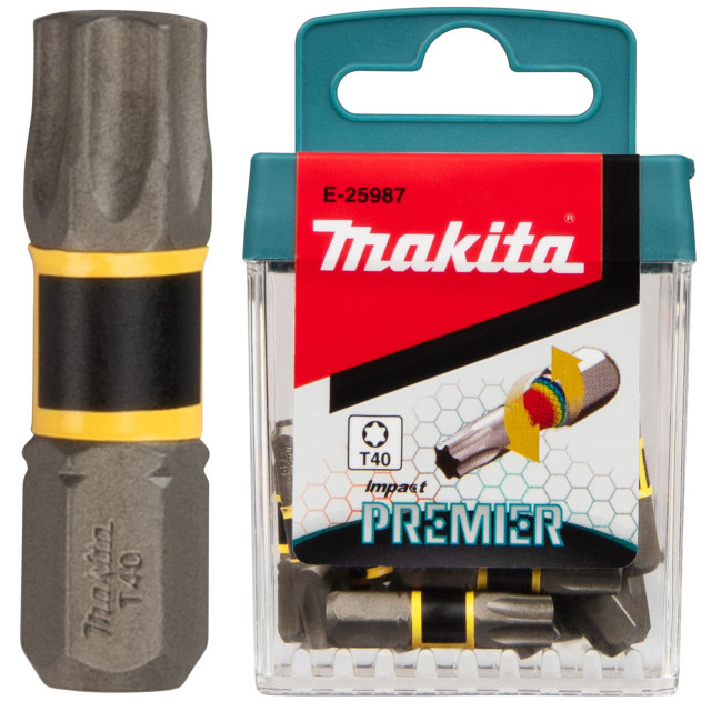 MAKITA BIT TORX T40 IMPACT PREMIER 15 ks 25 mm