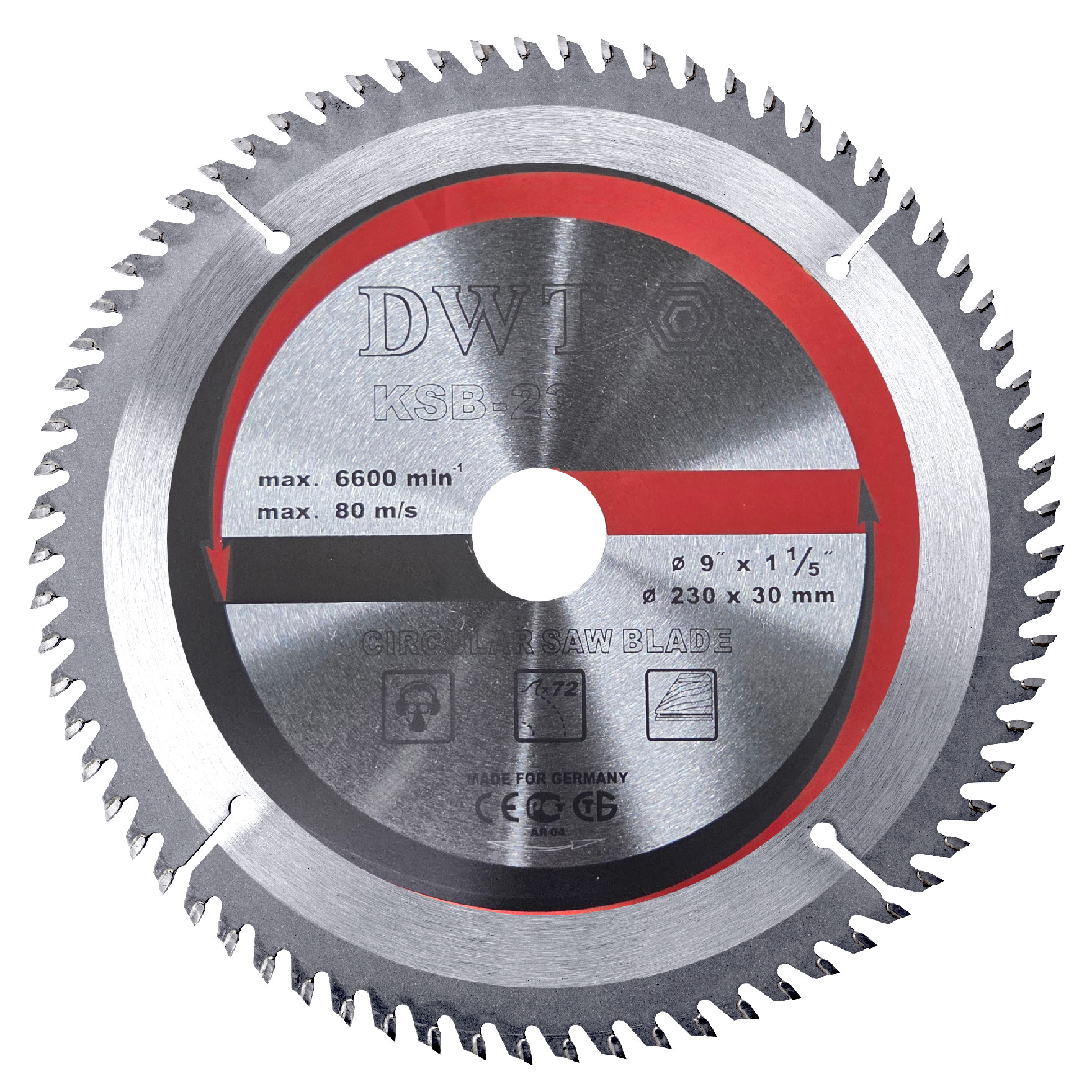 SCHEPPACH DWT KSB-230 LR pílový kotúč ( 230 x 30 x 2,2 mm, 72 Z )