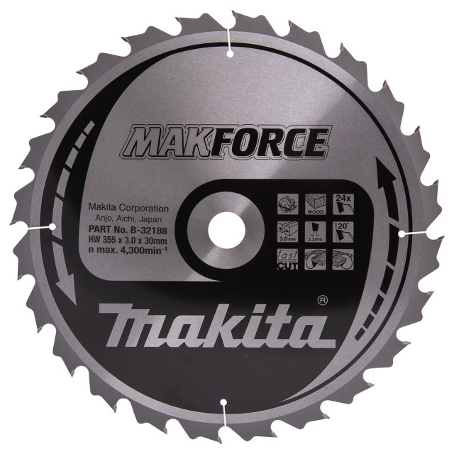 MAKITA KOTÚČ PÍLOVÝ 355 x 30 mm 24z