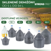 Demižón 10l sklo v plaste