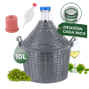 Demižón 10l sklo v plaste