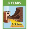 Tesnenie tesa® MALL® profil E, 9 mm, hnedé, 100 m