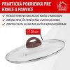 Pokrievka MagicHome Black Marble Line, 28 cm