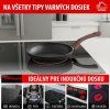 Panvica MagicHome Black Marble Line, 20 cm
